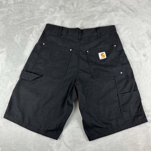 Carhartt Rework Double Knee Black Shorts Men's Size 32 W REFER TO MEASUREMENTS - Picture 3 of 15